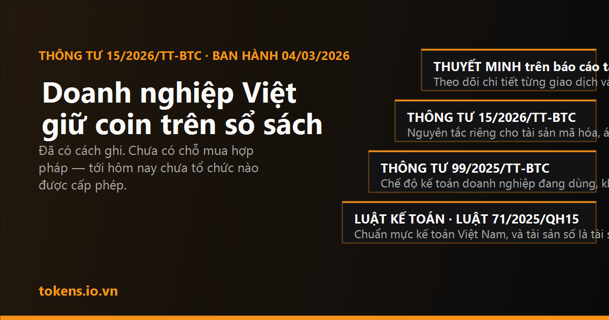Bìa: Doanh nghiệp Việt muốn giữ coin trên sổ sách — luật cho tới đâu
